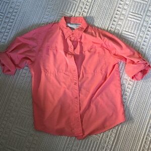 Men's Worldwide Sports By Bass Pro Shops Coral Button-Up Shirt